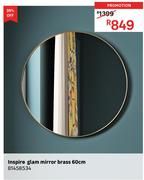 Inspire 60cm Glam Brass Mirror 81458534