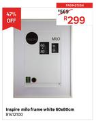 Inspire White Milo Frame 60 x 80cm 8142100