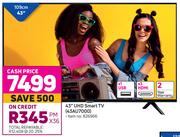 Samsung 43" UHD Smart TV 43AU7000