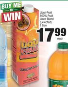 Liqui Fruit 100% Fruit Juice Blend (Selected)-1Ltr Each