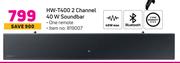 Samsung HW-T400 2 Channel 40W Soundbar