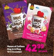 House Of Coffees Hug In A Mug Assorted-10's Per Pack