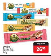 Jungle Energy Bars (All Variants)-Any For 3 x 48g