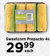 Sweetcorn Prepacks 4s-Each