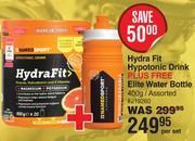 Named Sport Hydra Fit Hypotonic Drink 400g Plus Free Elite Water Bottle-per Set 