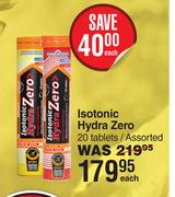 Named Sport Isotonic Hydra Zero 20 Tablets Assorted-Each