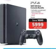 PS4 500 GB Slim Console Bundle 324221-Per Bundle
