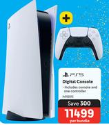 PS5 Digital Console 455505-Per Bundle
