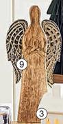 Metal & Wood Angel-Each