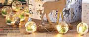 String Of Foliage Light Baubles-Each
