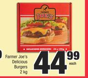 Farmer Joe's Delicious Burgers-2Kg Each