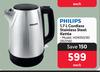 Philips 1.7L Cordless Stainless Steel Kettle HD9350/90-Each
