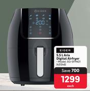 Eiger 5.5L Aria Digital Air Fryer EG-SFPA01-Each