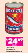 Lucky Star Pilchards In Tomato Sauce-400g Each