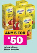 Infacare Juice Assorted-For Any 5 x 200ml