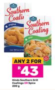 Hinds Southern Grill Coating or Spice-For Any 2 x 200g