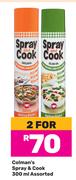 Colman's Spray & Cook Assorted-For 2 x 300ml
