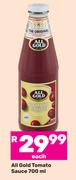 All Gold Tomato Sauce-700ml Each
