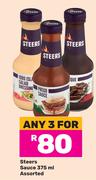 Steers Sauce Assorted-For Any 3 x 375ml