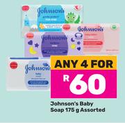 Johnson's Baby Soap Assorted-For Any 4 x 175g