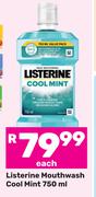 Listerine Mouthwash Cool Mint-750ml