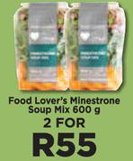 Food Lover's Minestrone Soup Mix-For 2 x 600g