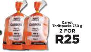Carrot Thriftpacks-For 2 x 750g