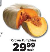 Crown Pumpkins-Each