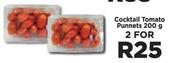 Cocktail Tomato Punnets-For 2 x 200g