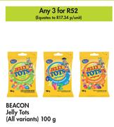 Beacon Jelly Tots (All Variants)-For 3 x 100g