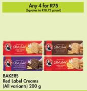 Bakers Red Label Creams (All Variants)-For 4 x 200g