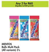 Mentos Rolls Multi Pack (All Variants)-For 3 x 3's
