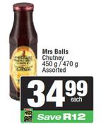 Mrs Balls Chutney Assorted-450g/470g