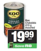 Koo Chakalaka Assorted-410g