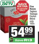 Five Roses Tagless Teabags Ceylon Blend Only-102s
