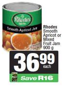 Rhodes Smooth Apricot Or Mixed Fruit Jam-900g