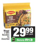 Maggi 2 Min Noodles Assorted-5s Per Pack