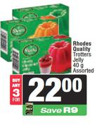 Rhodes Quality Trotters Jelly Assorted-For 3 x 40g