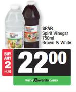 Spar Spirit Vinegar Brown & White-For 2 x 750ml