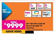 TCL 55" (139cm) QD-Mini LED 4K Smart Google TV 55C755