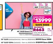 Samsung 65" (165cm) QLED 120Hz Smart TV Q65Q60D