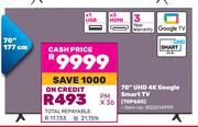 TCL 70" (190cm) UHD 4K Smart Google TV 70P655