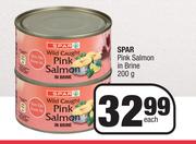 Spar Pink Salmon In Brine-200g Each