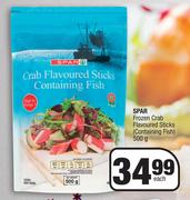 Spar Frozen Crab Flavoured Sticks (Containing Fish)-500g Each