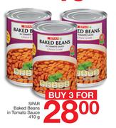 SPAR Baked Beans In Tomato Sauce (Selected)-3x410g