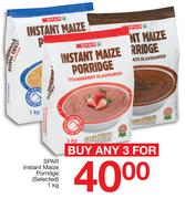 SPAR Instant Maize Porridge (Selected)-3x1kg