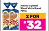 Albany Superior Sliced White Bread-For 2 x 700g