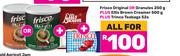 Frisco Original Or Granules 250g+Ellis Brown Creamer 500g+Trinco Teabags 52s-Both For 