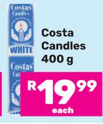 Costa Candles-400g Each
