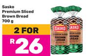 Sasko Premium Sliced Brown Bread-For 2 x 700g 